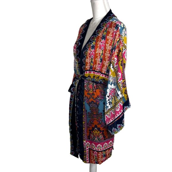 Anthropologie Multicolor Patterned Robe - Picture 3 of 8